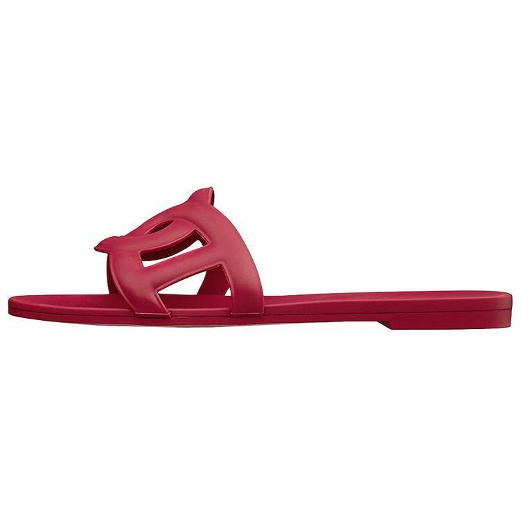 HERMES Aloha Odor Resistant Slide Slippers Women's Burgundy