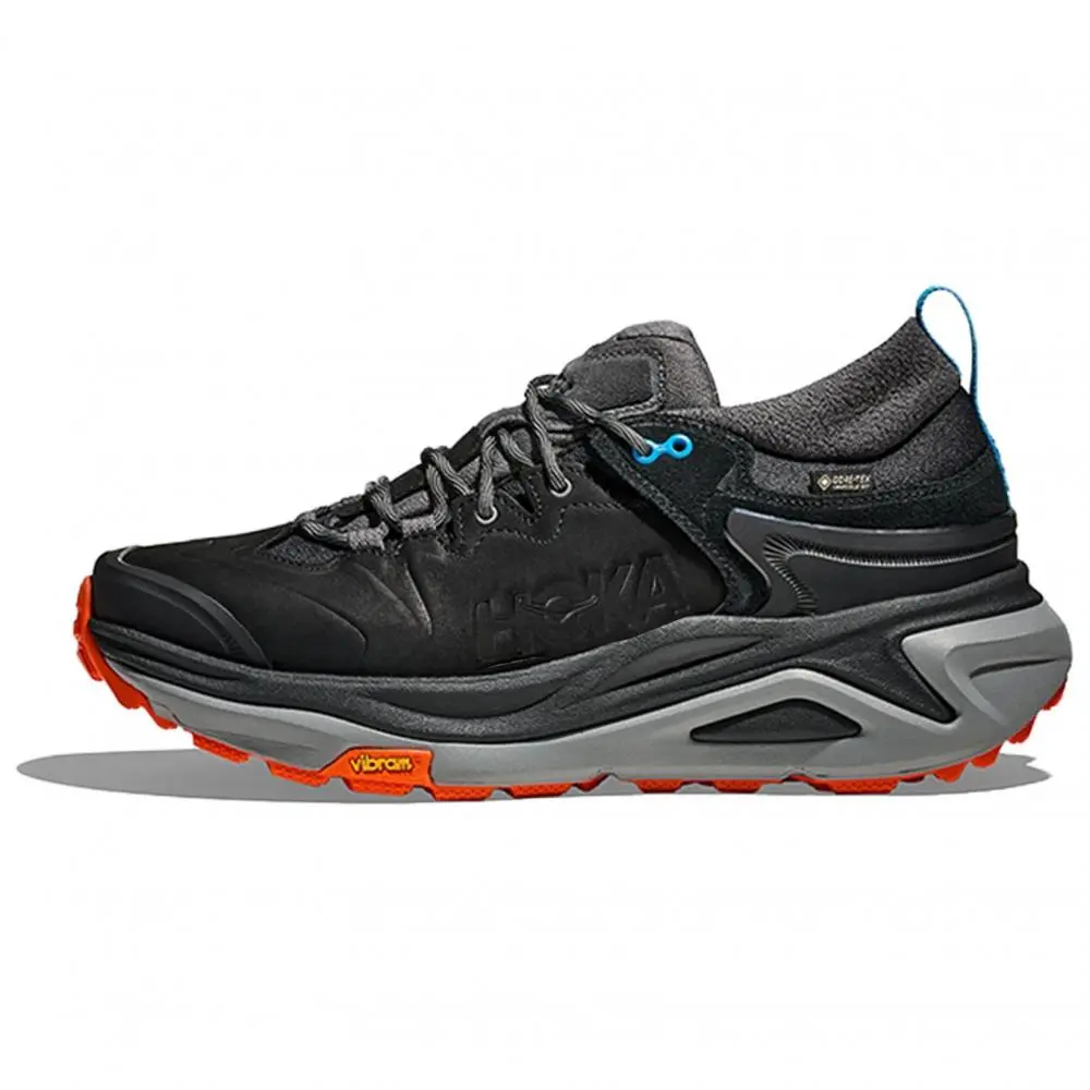 HOKA ONE ONE Kaha 3 Slip Resistant, Waterproof, And Breathable Low top Mountaineering Hiking Shoes Men's Black