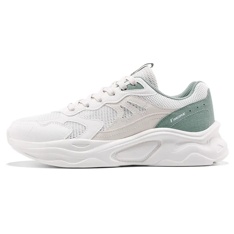 361° Anti Slip And Wear Resistant Lightweight Low Top Casual Shoes Men's White Green