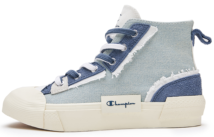 Champion Campus Canvas Shoes Men High-Top Blue
