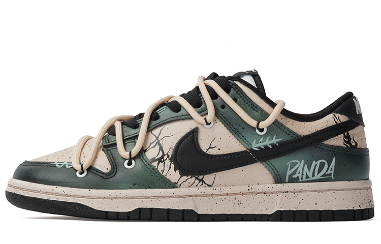 Nike Dunk Low Top Skateboard Shoes Men's Khaki Green