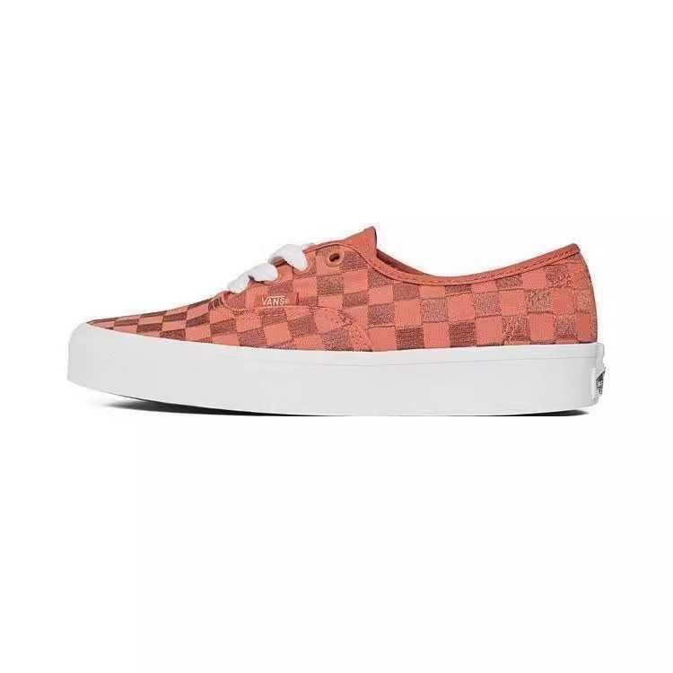 Authentic Vans 'Embroidered Checkerboard - Orange'
