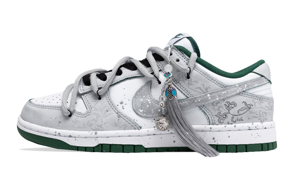 Nike Dunk Rain Paulownia Abrasion Resistant Slip Resistant Low top Skateboard Shoes Unisex Gray
