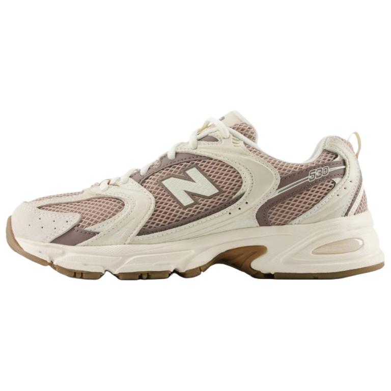 New Balance NB 530 Abrasion Resistant Low Top Chunky Sneakers Unisex Beige Brown