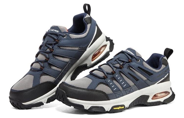 Skechers Low-Top Casual Running Shoes Men's Blue Gray купить в интернет-магазине Yoocart с быстрой доставкой по России.