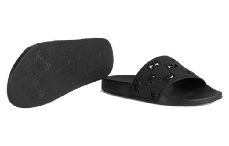 GUCCI Women's Rubber Gg Slide 'Black' Women's