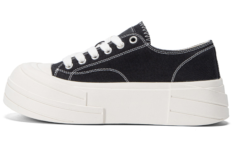 Kappa Anti-Slip Wear-Resistant Low-Top Skateboard Shoes Women's Black
