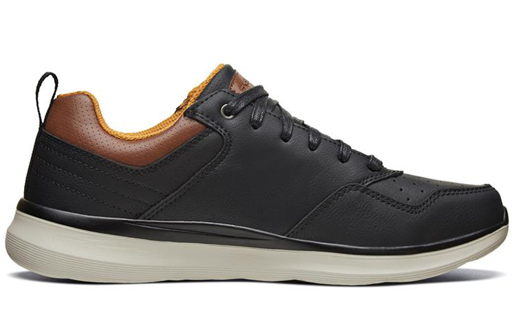 Skechers Delson 2.0 Casual Shoes Men Low-Top Black/Brown