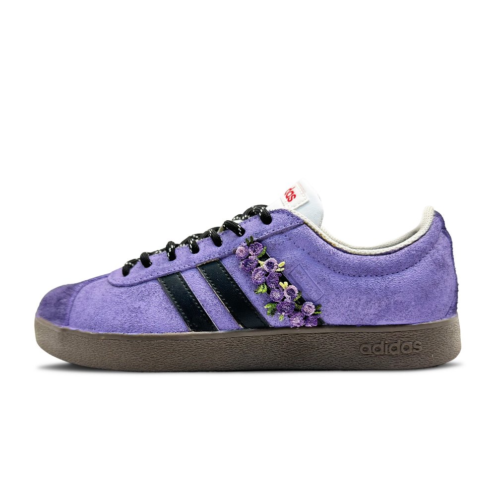 Adidas Neo VL Court 2.0 Wear resistant And Lightweight Low Top Skateboard Shoes Unisex Purple
