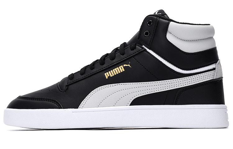 PUMA Shuffle Mid Wtr 'Black White Team Gold'