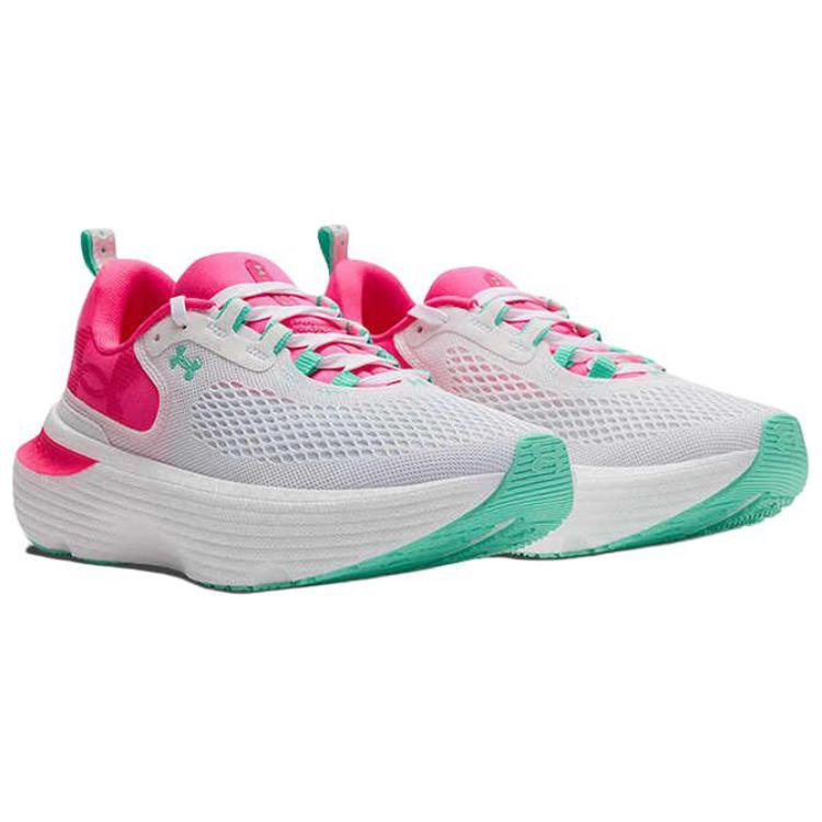 Under Armour Infinite Elite 2 Low Top Training For Long Distance Running And Sprinting Running Shoes Women's White Pink