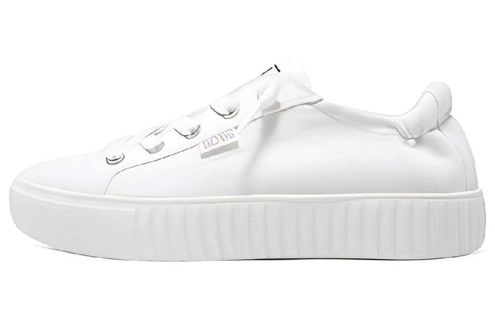 Skechers Royal Kiss Bob's Low Top Skateboard Shoes Women's Pure White