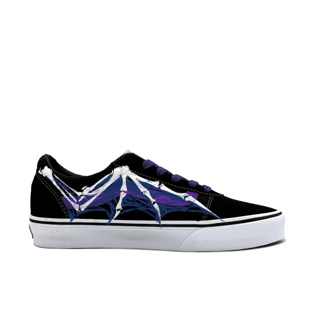 Vans Ward Abrasion Resistant Low top Skateboard Shoes Women's Purple