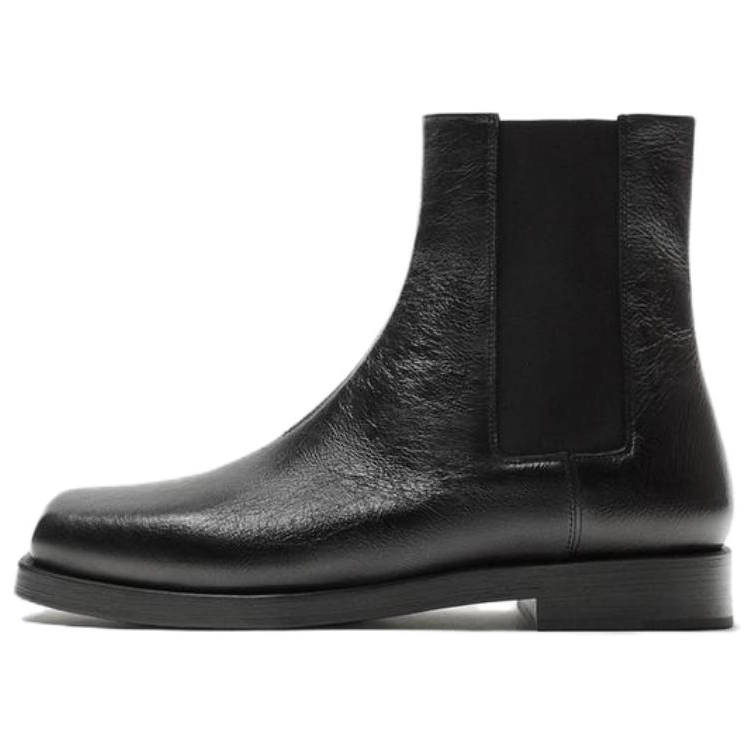 ZARA Short Chelsea Boots Men's Black