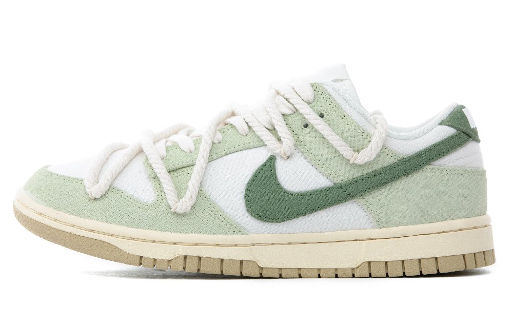 Nike Dunk Low-Top Skateboard Shoes Women's Green White