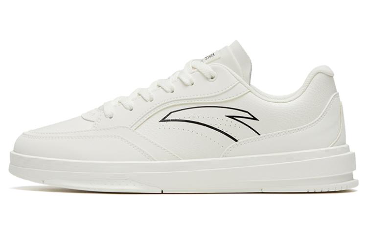 Anta Life Collection Anti Slip Wear Resistant Low Top Skateboard Shoes Men's White