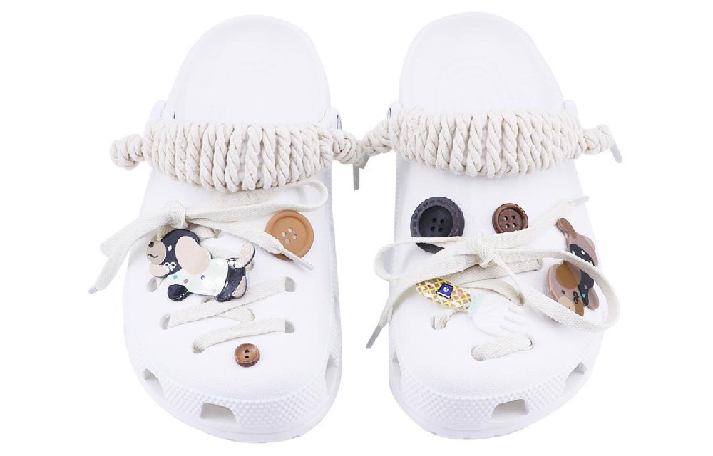 Crocs Classic Clog SDS Puppy Clogs Unisex White
