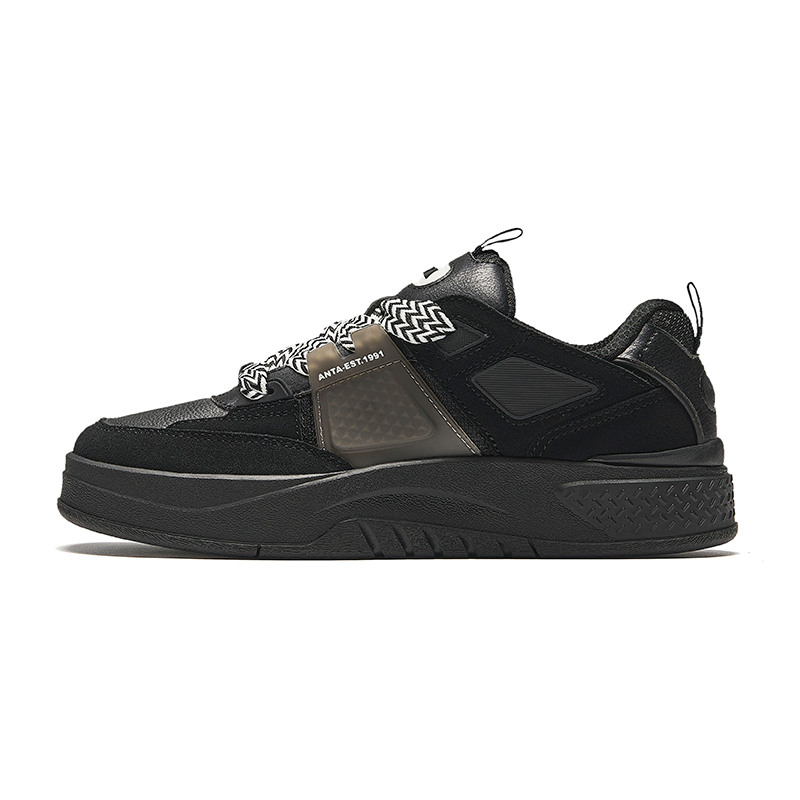 Anta Xiu Yu PRO Wear-Resistant Low-Top Skateboard Shoes Women's Basic Black