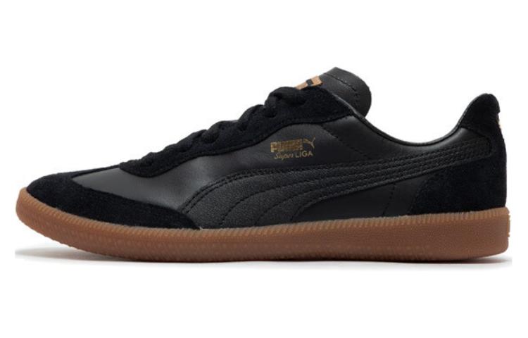 PUMA Liga OG Slip Resistant Low Top Skateboard Shoes Unisex Black