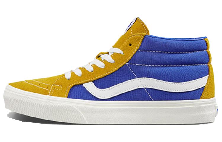 Vans SK8 Mid Yellow Blue Splicing Unisex 'Yellow Blue'