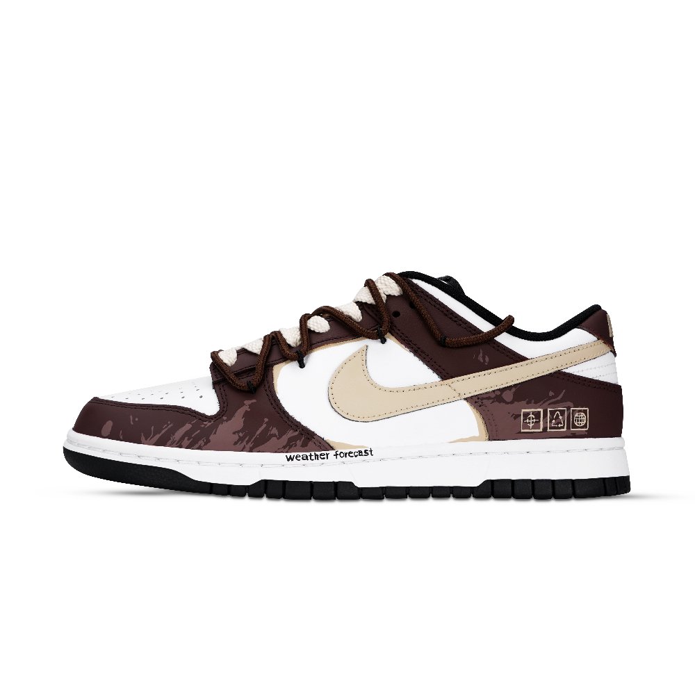 Nike Dunk Black White, American Forecast Anti Slip Wear Resistant Low Top Skateboard Shoes Unisex Dark Red