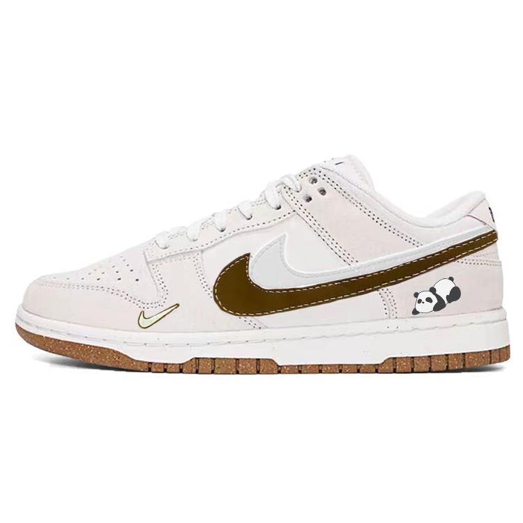 Nike Dunk Tarepanda Cat Slip Resistant Low Top Skateboard Shoes Women's Gray White Red