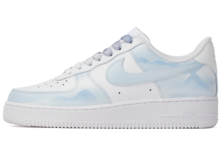 Nike Air Force 1 Low-Top Skateboard Shoes Women's Ice Blue