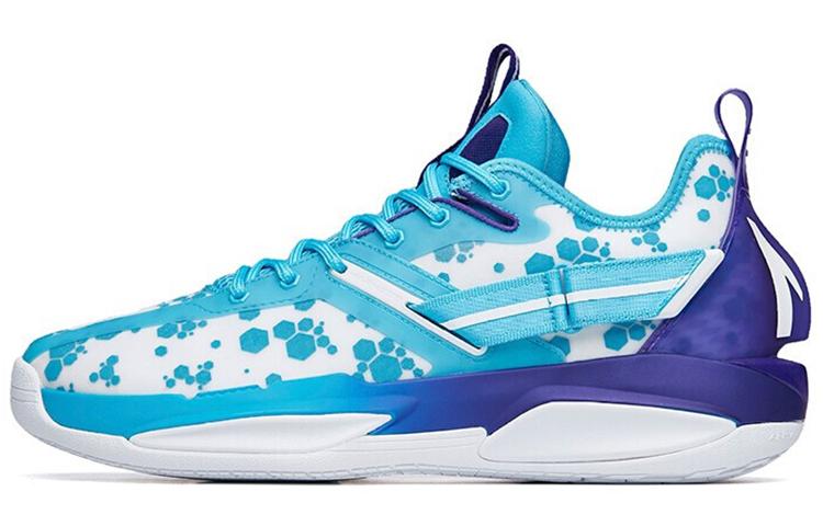 Anta GH3 Gordon Hayward Cushioning Anti-Slip And Wear-Resistant High-Top Basketball Shoes White Blue Purple