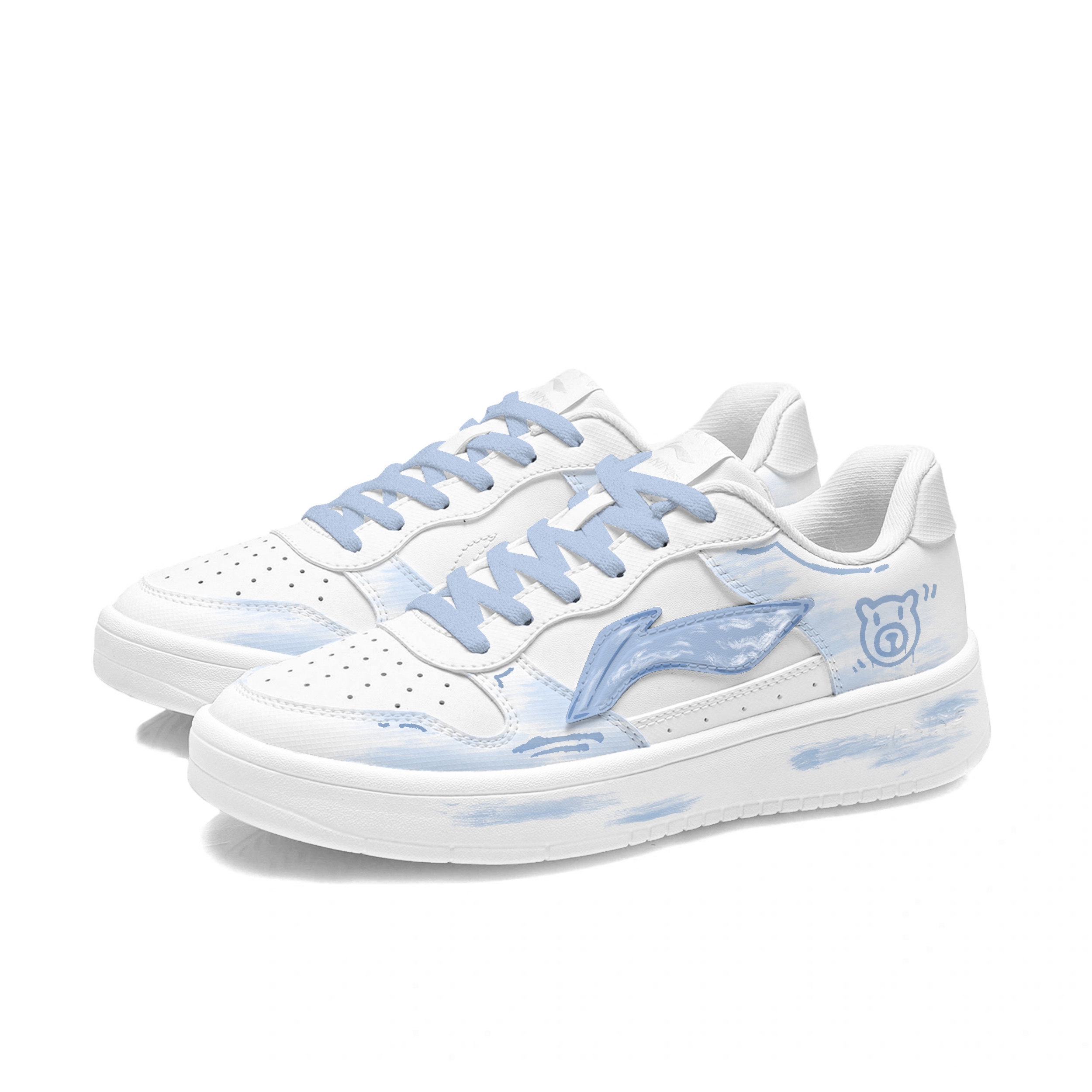 LiNing Pontoon Boats Cool Summer Slip Resistant, Lightweight, And Breathable Low top Skateboard Shoes Men's