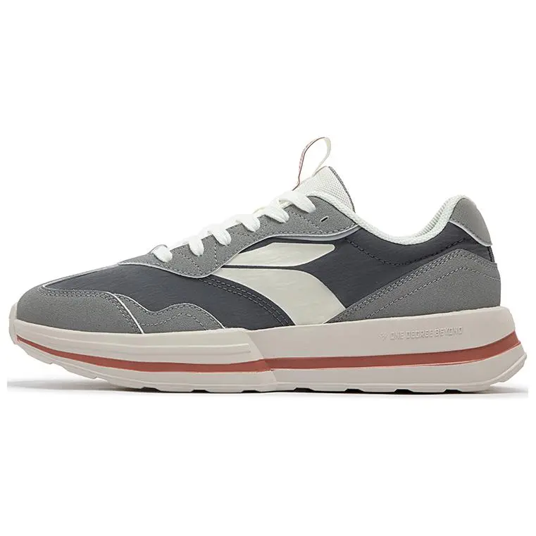361° Life Collection Anti-Slip Wear-Resistant Low-Top Casual Shoes Men's Gray