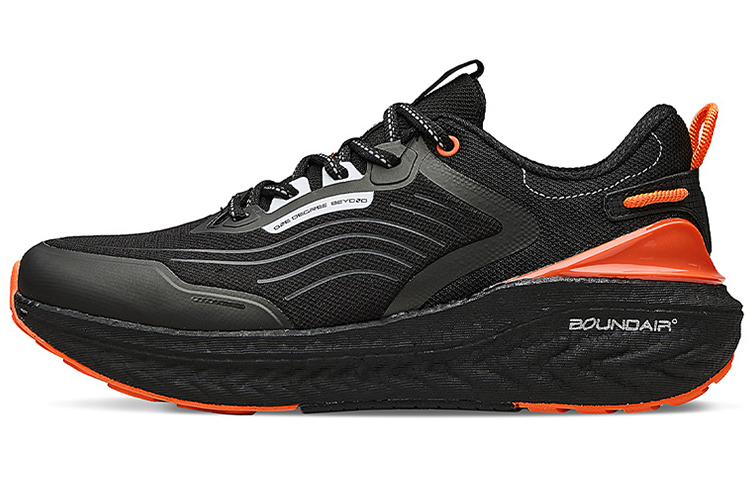 361° Popping Foam Low top Running Shoes Men's Black Orange ETPU Technology
