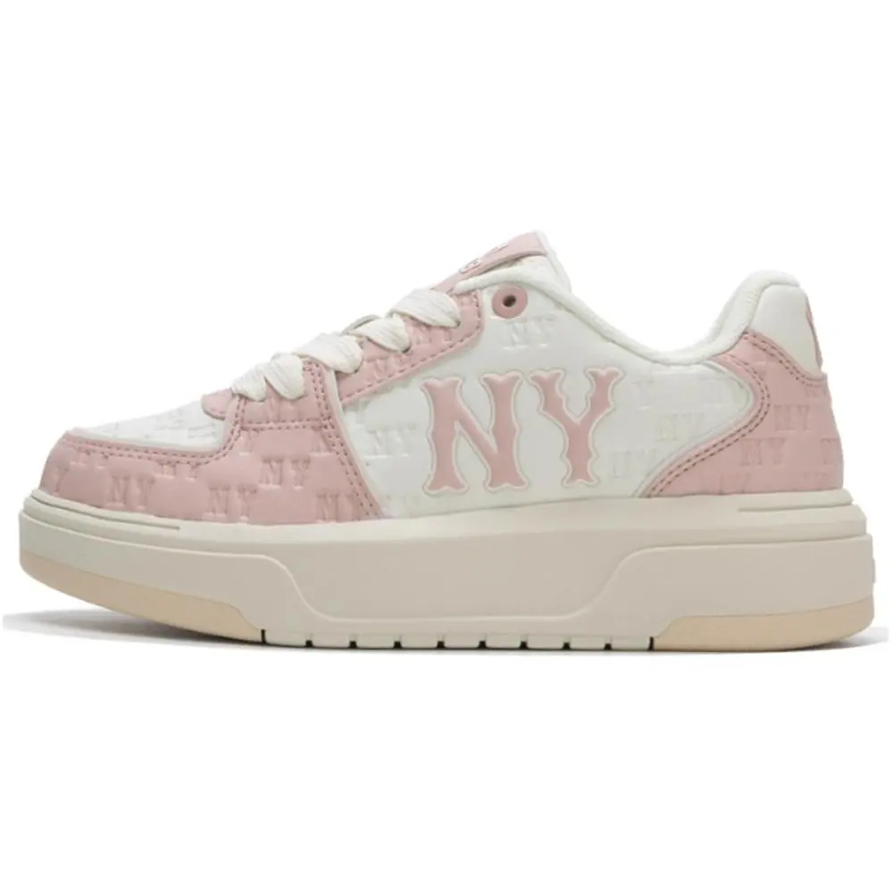 MLB Chunky Liner Cushioning, Lightweight, Breathable Low top Skateboard Shoes Unisex Pink