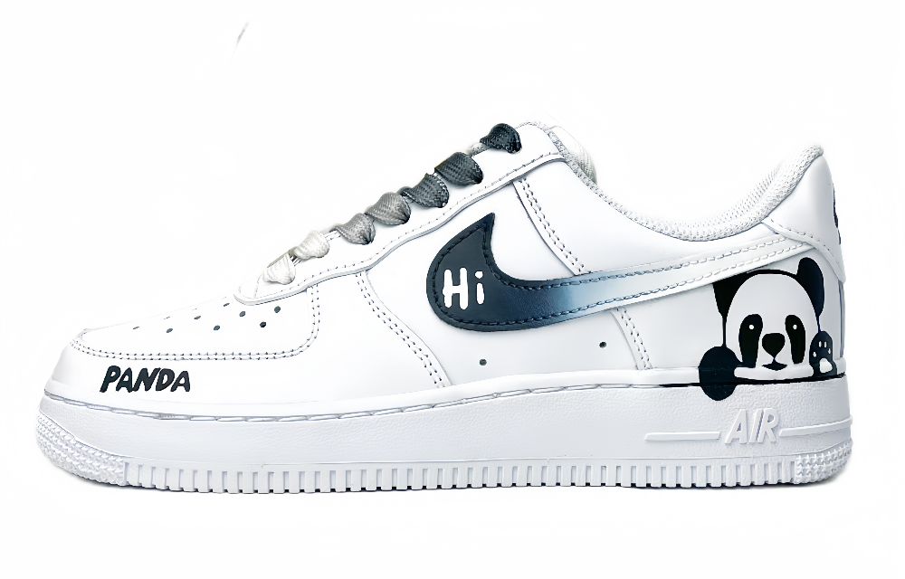 Nike Air Force 1 Low-Top Skateboard Shoes Women's Black White