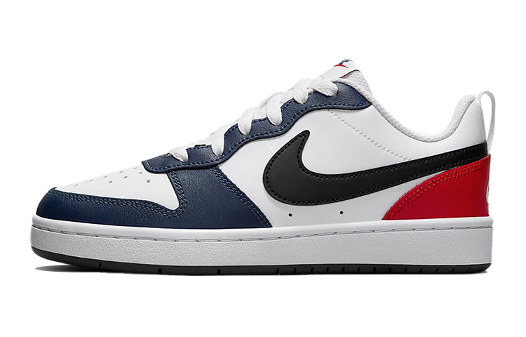 Nike Court Borough Low 2 Low-Top Skateboard Shoes GS White Blue Red купить в интернет-магазине Yoocart с быстрой доставкой по России.