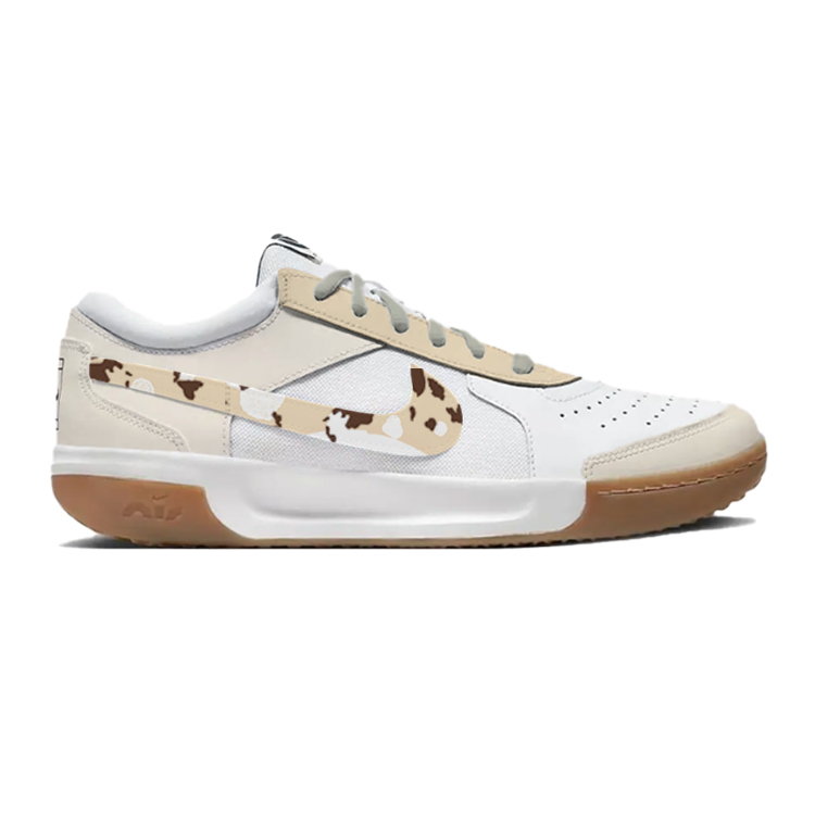 Nike Court Lite 3 Light Yellow Milk Coffee Panda Paw Anti-Slip Wear-Resistant Low-Top Tennis Shoes Men's White купить в интернет-магазине Yoocart с быстрой доставкой по России.