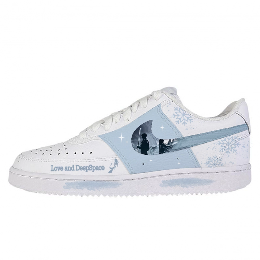 Nike Court Vision 1 Abrasion Resistant Low top Skateboard Shoes Unisex White