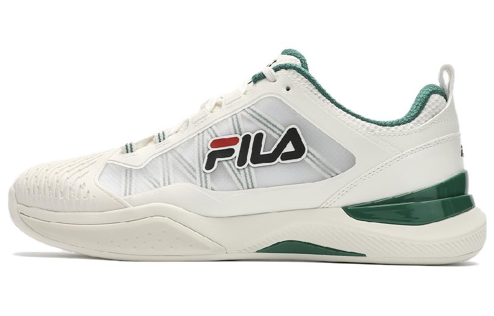 FILA SPEED SERVE Breathable Coverage Support Low Top Tennis Shoes Men's White Green
