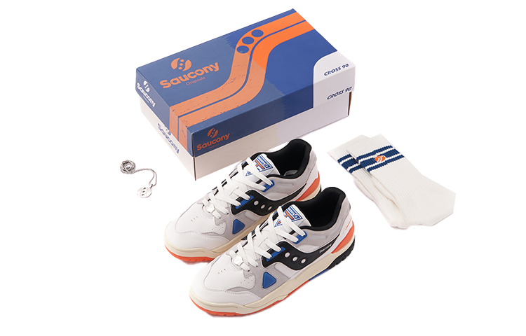 Saucony Skateboard Shoes Unisex Low-Top Gray Black/Orange