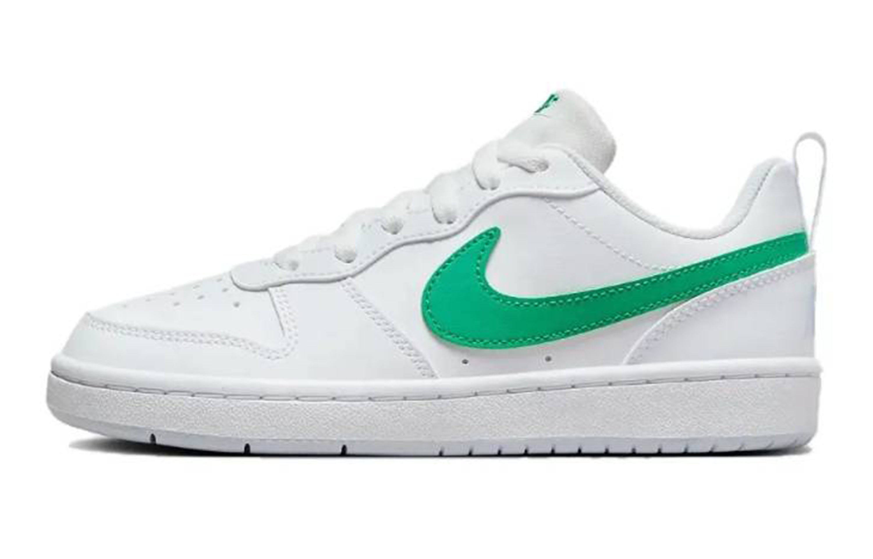 Nike Court Borough Slip-Resistant Lightweight Breathable Low-Top Skateboard Shoes GS Light Blue
