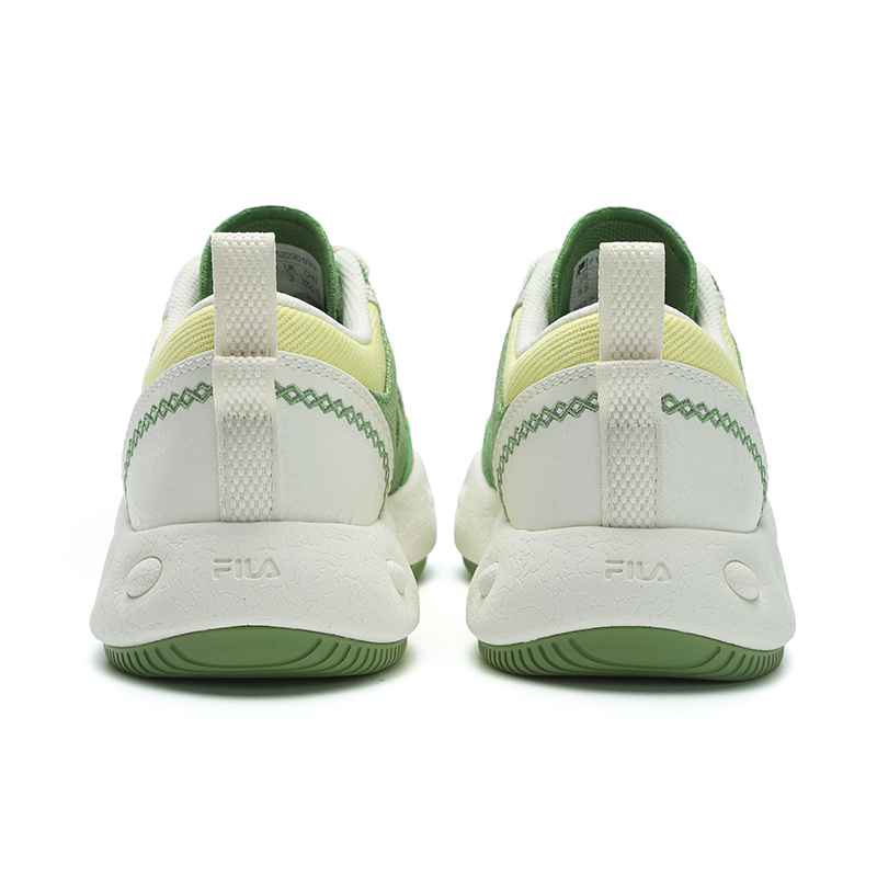 FILA COOKIES Cookie Shoes Abrasion Resistant Low Top Casual Shoes Women's Green Yellow