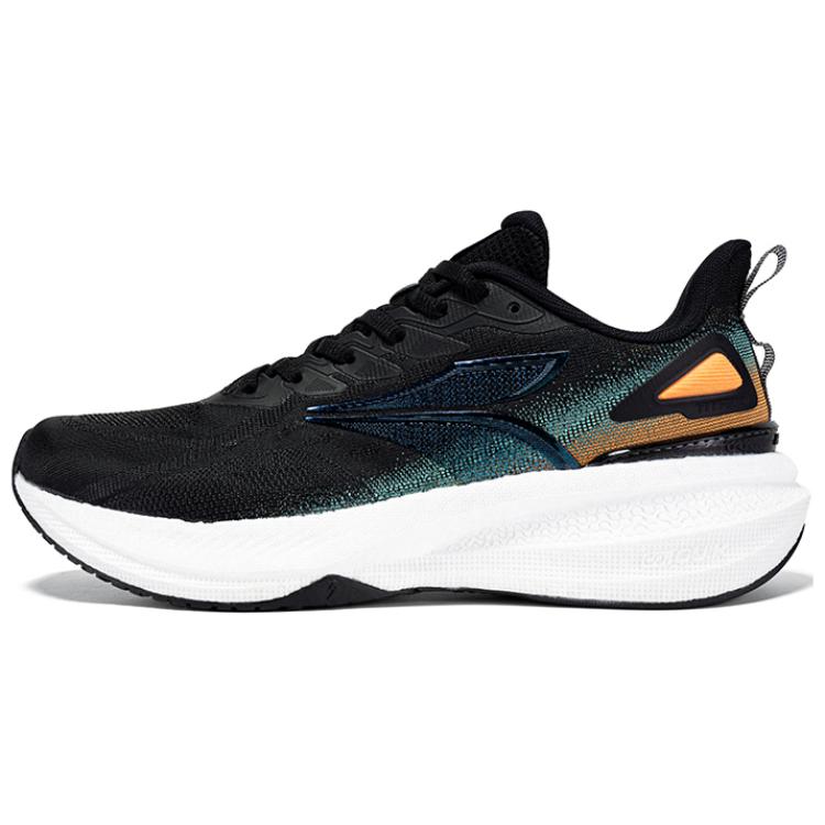 361° Anti-Slip Wear-Resistant Low-Top Running Shoes Men's Black Orange