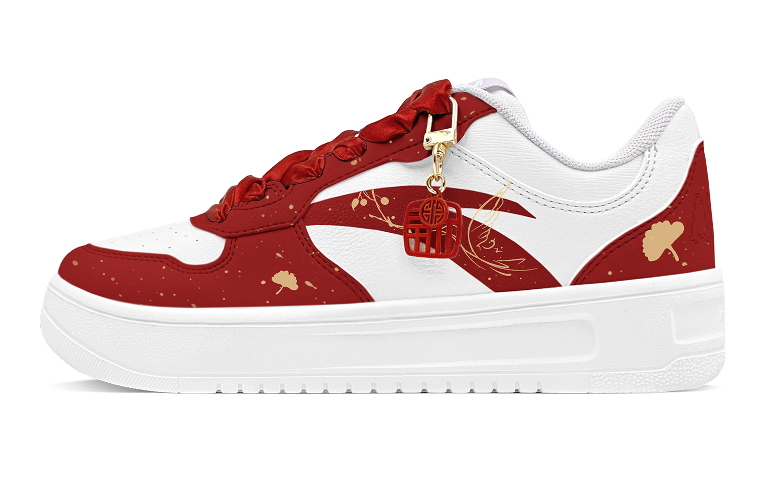 Anta Relaxed Anti Slip Wear Resistant Low Top Skateboard Shoes Women's Red
