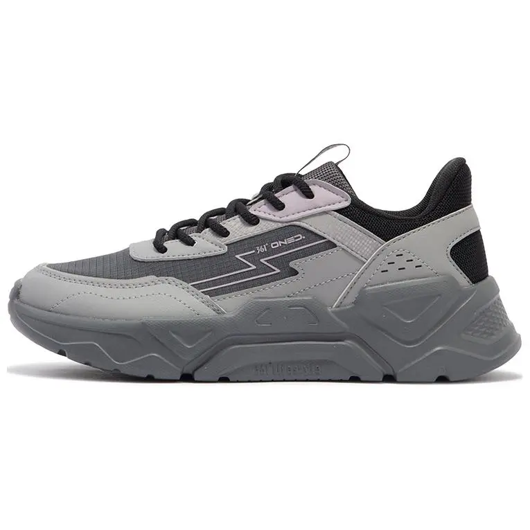 361° Slip Resistant, Abrasion Resistant, Breathable, Lightweight Low top Casual Shoes Women's Gray Black