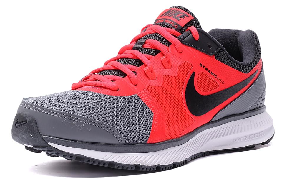Nike ZOOM Winflo 2 Cushioning Anti-Slip And Wear-Resistant Low-Top Casual Running Shoes Men's Red Gray купить в интернет-магазине Yoocart с быстрой доставкой по России.