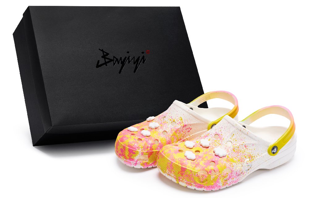 Crocs Classic Clog 811 Manufacture Peach Mango Special Shoe Box Clogs Unisex White Pink Yellow