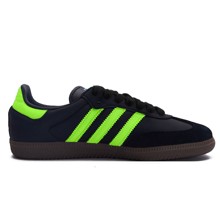 Adidas Originals SAMBA OG Anti Slip Wear Resistant Low Top Skateboard Shoes Unisex Black Green