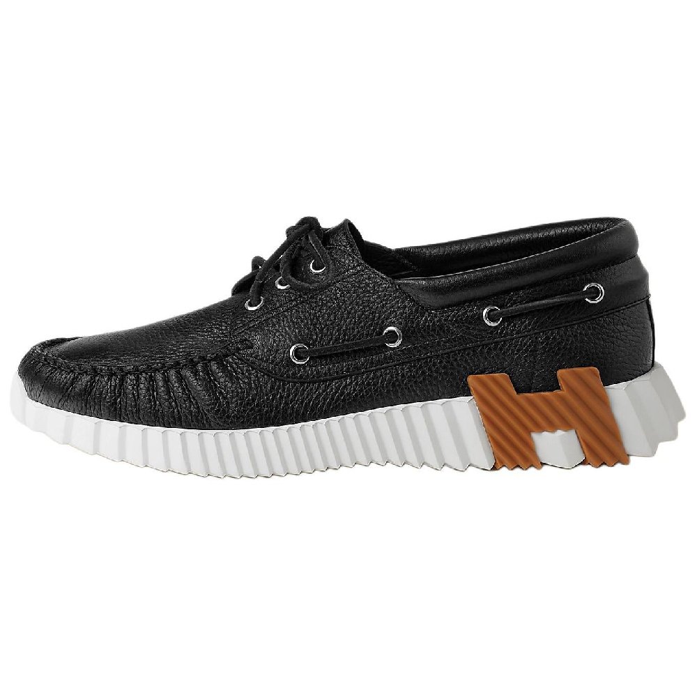 HERMES Ketch Low Top Casual Shoes Men's Black