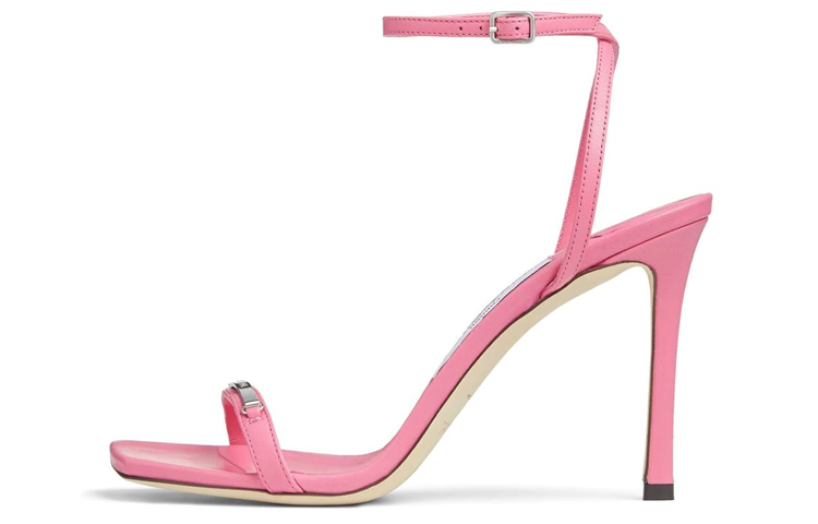 Jimmy Choo Jaxon 95 Nappa One Strap Sandals Women's Candy Pink