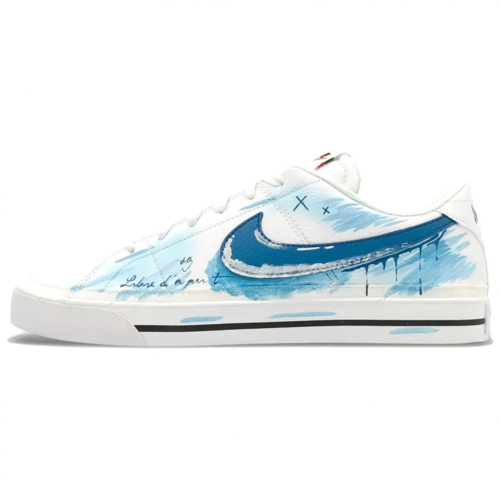 Nike Court Legacy Skateboard Shoes Unisex Low top White/Blue