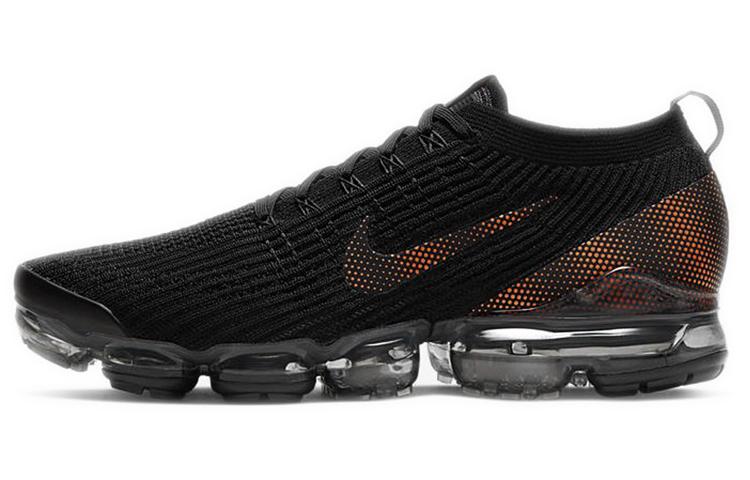 Nike Air VaporMax Flyknit 3 Black Total Orange Dark Smoke Grey